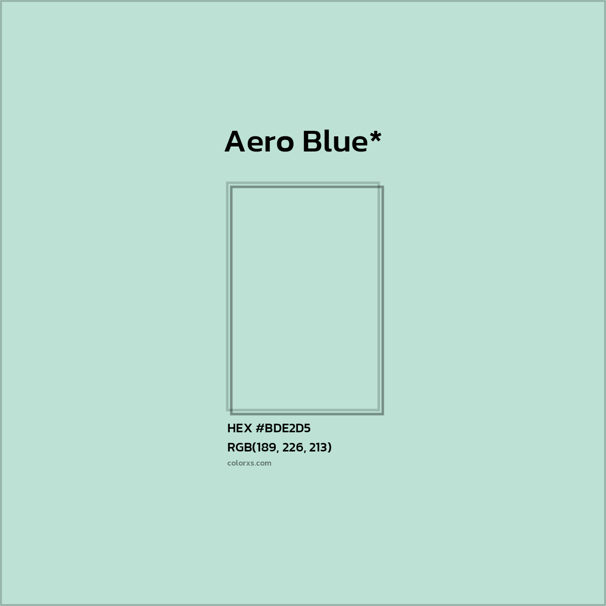 HEX #BDE2D5 Color Name, Color Code, Palettes, Similar Paints, Images