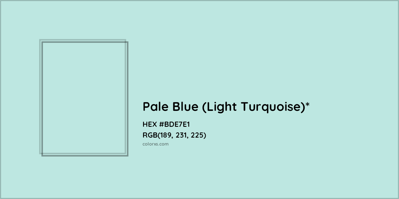 HEX #BDE7E1 Color Name, Color Code, Palettes, Similar Paints, Images