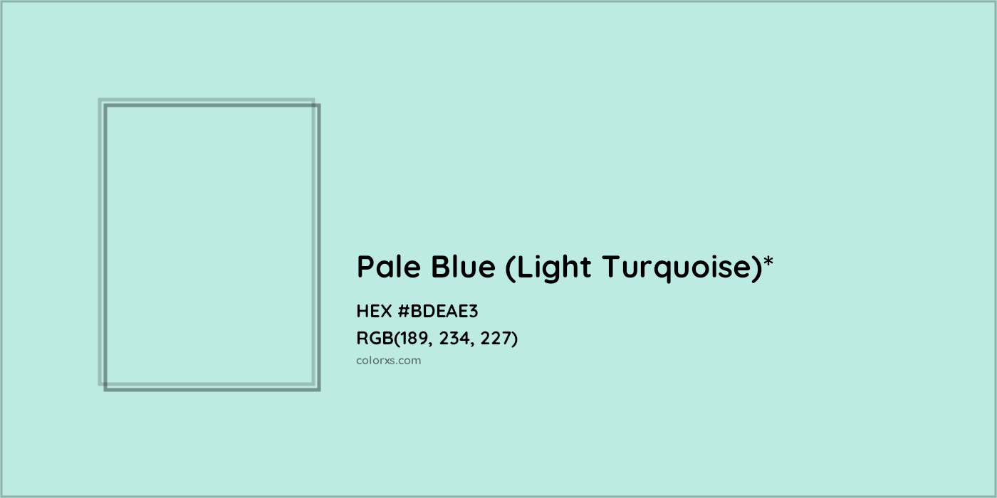 HEX #BDEAE3 Color Name, Color Code, Palettes, Similar Paints, Images