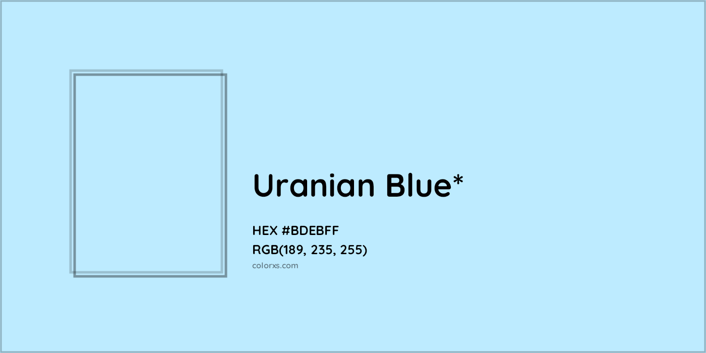 HEX #BDEBFF Color Name, Color Code, Palettes, Similar Paints, Images