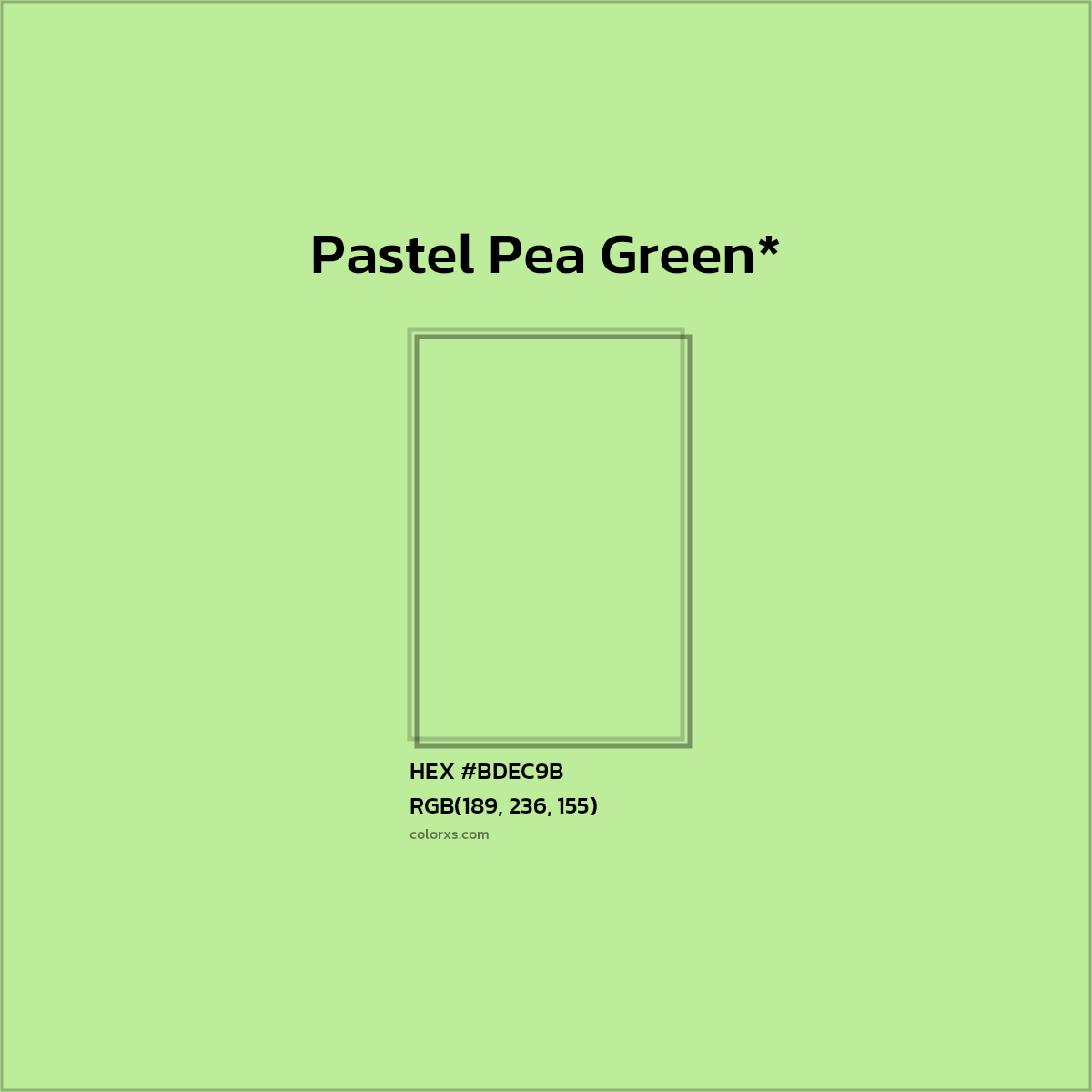 HEX #BDEC9B Color Name, Color Code, Palettes, Similar Paints, Images