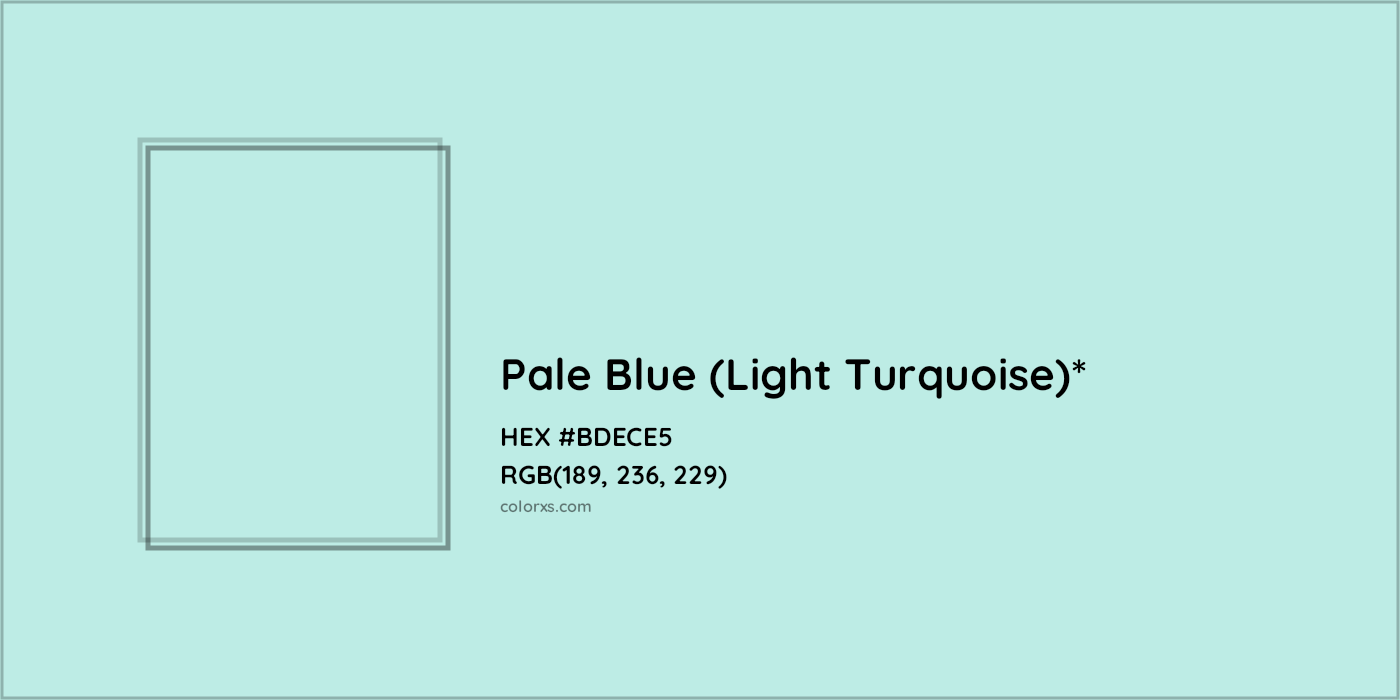 HEX #BDECE5 Color Name, Color Code, Palettes, Similar Paints, Images