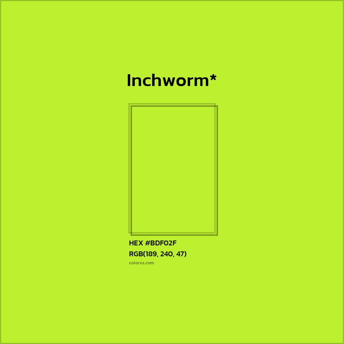 HEX #BDF02F Color Name, Color Code, Palettes, Similar Paints, Images
