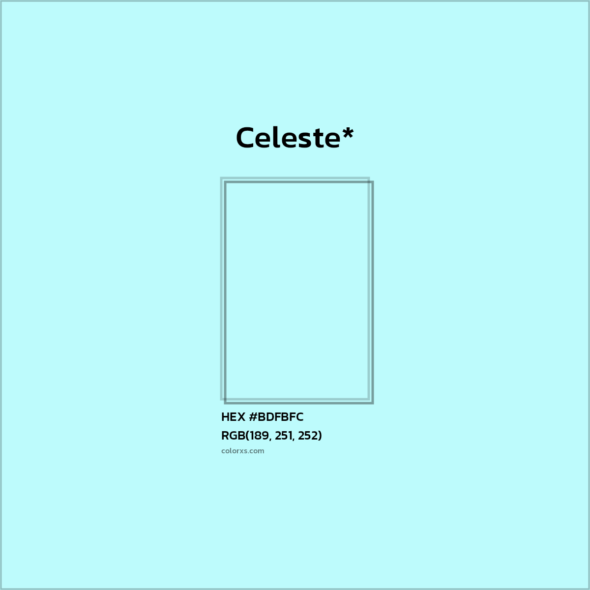 HEX #BDFBFC Color Name, Color Code, Palettes, Similar Paints, Images