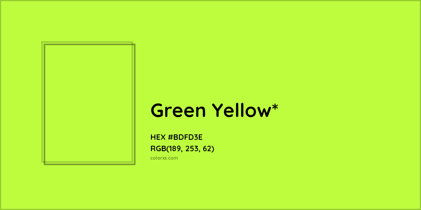 HEX #BDFD3E Color Name, Color Code, Palettes, Similar Paints, Images