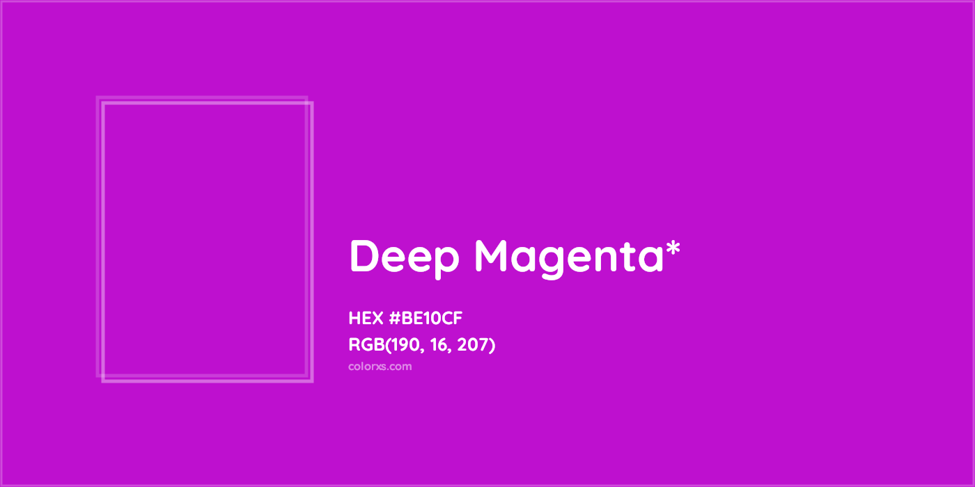 HEX #BE10CF Color Name, Color Code, Palettes, Similar Paints, Images