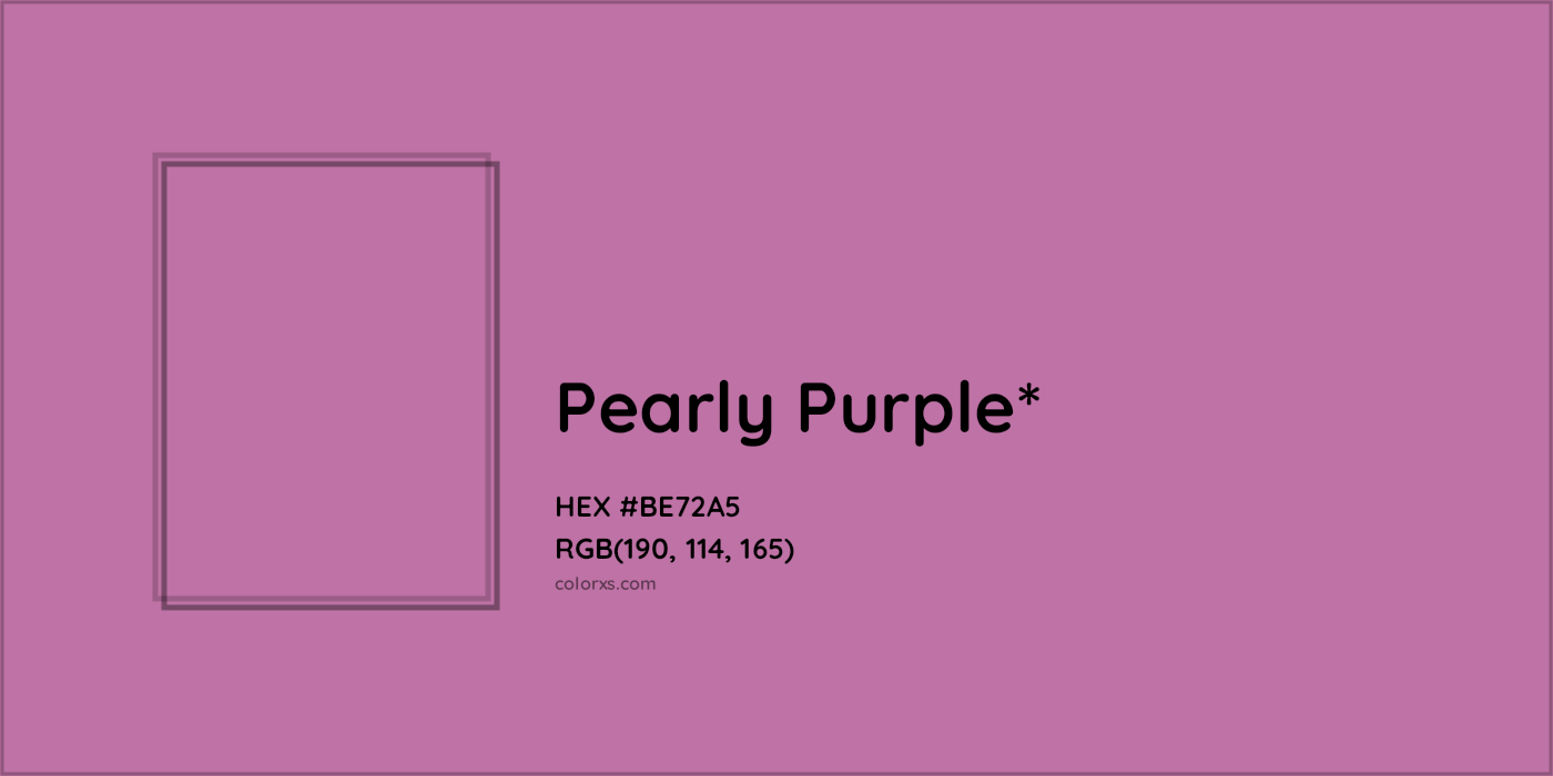 HEX #BE72A5 Color Name, Color Code, Palettes, Similar Paints, Images