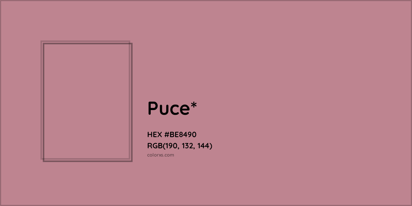 HEX #BE8490 Color Name, Color Code, Palettes, Similar Paints, Images