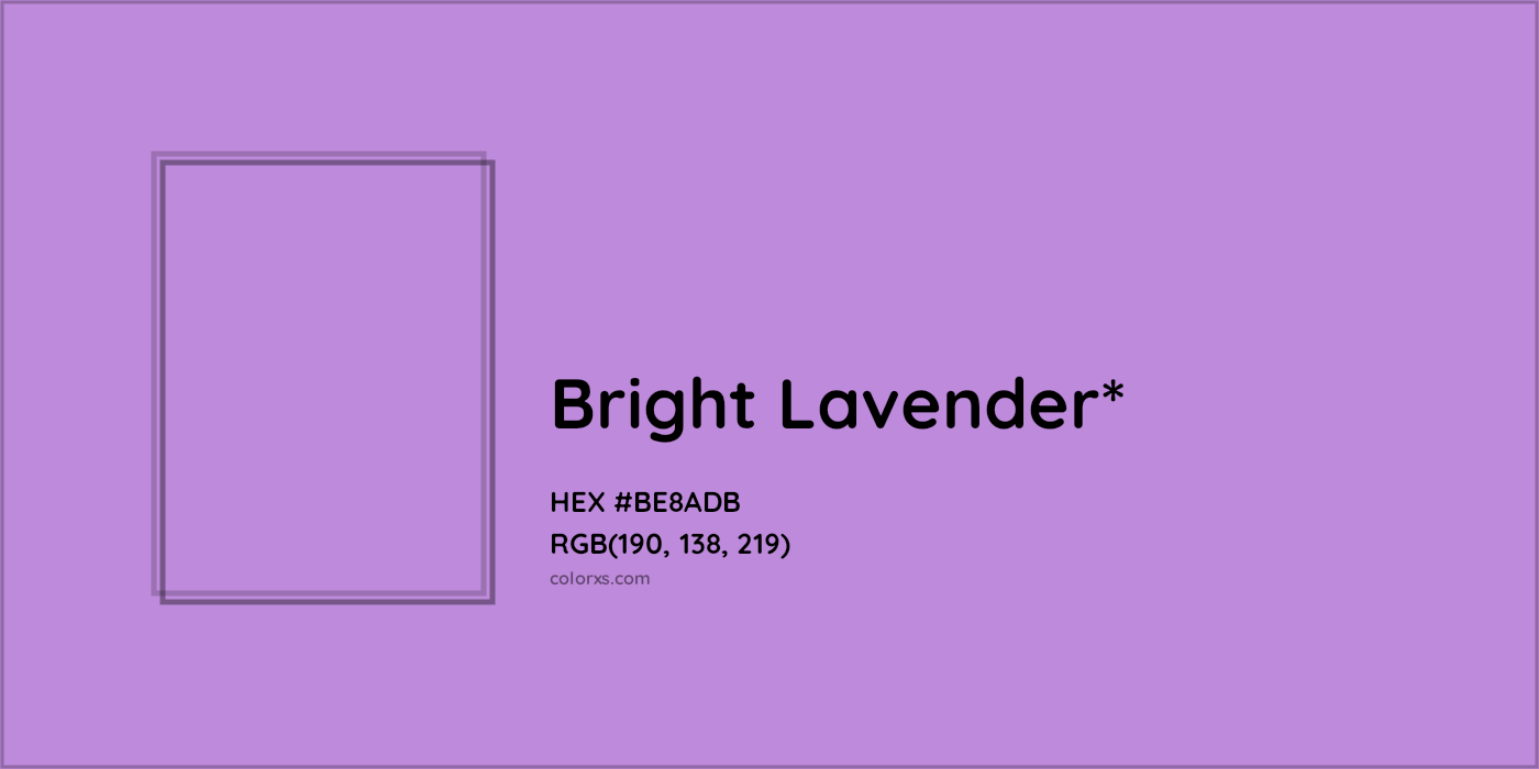 HEX #BE8ADB Color Name, Color Code, Palettes, Similar Paints, Images