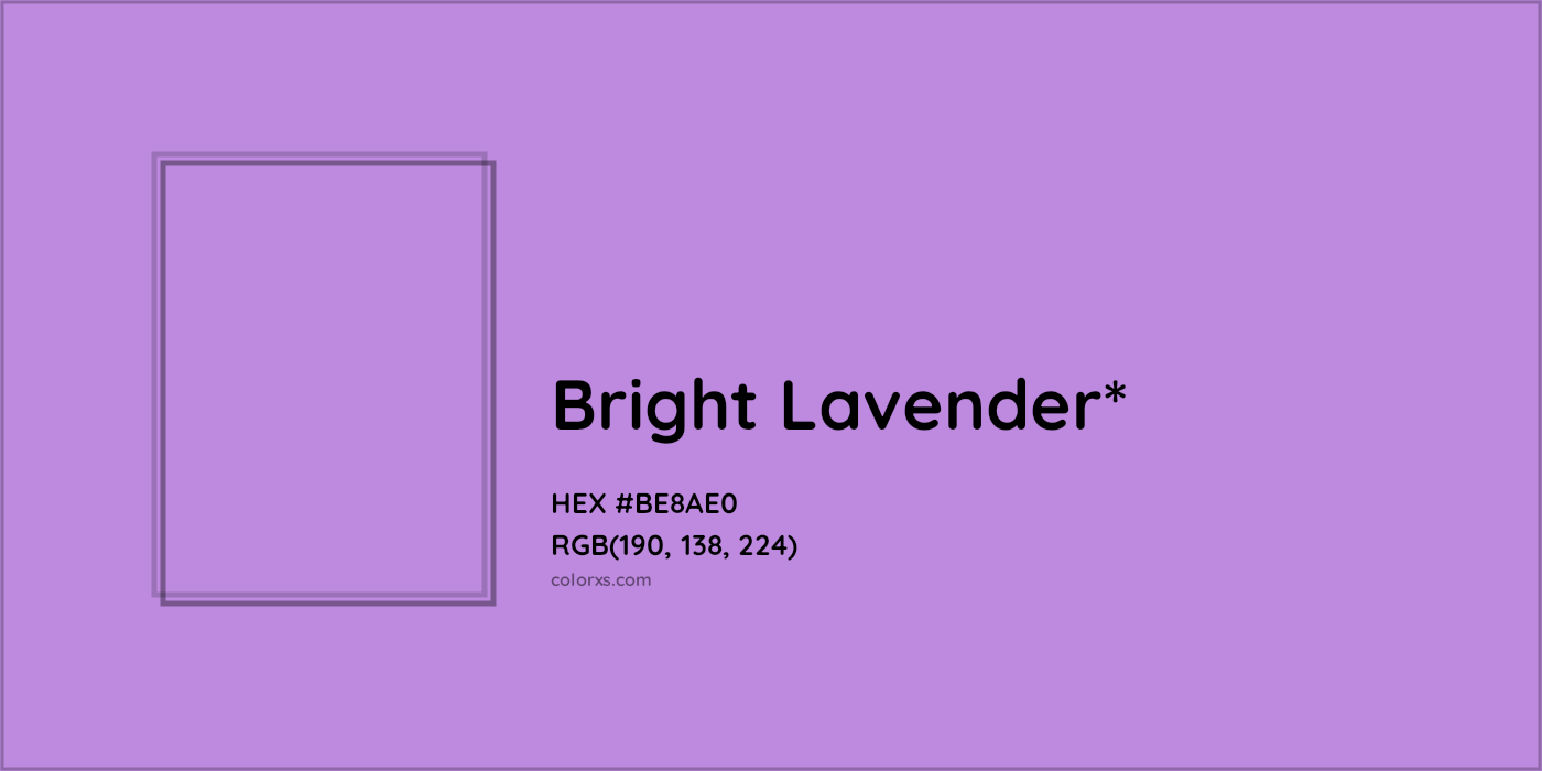 HEX #BE8AE0 Color Name, Color Code, Palettes, Similar Paints, Images