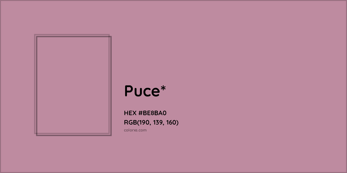 HEX #BE8BA0 Color Name, Color Code, Palettes, Similar Paints, Images