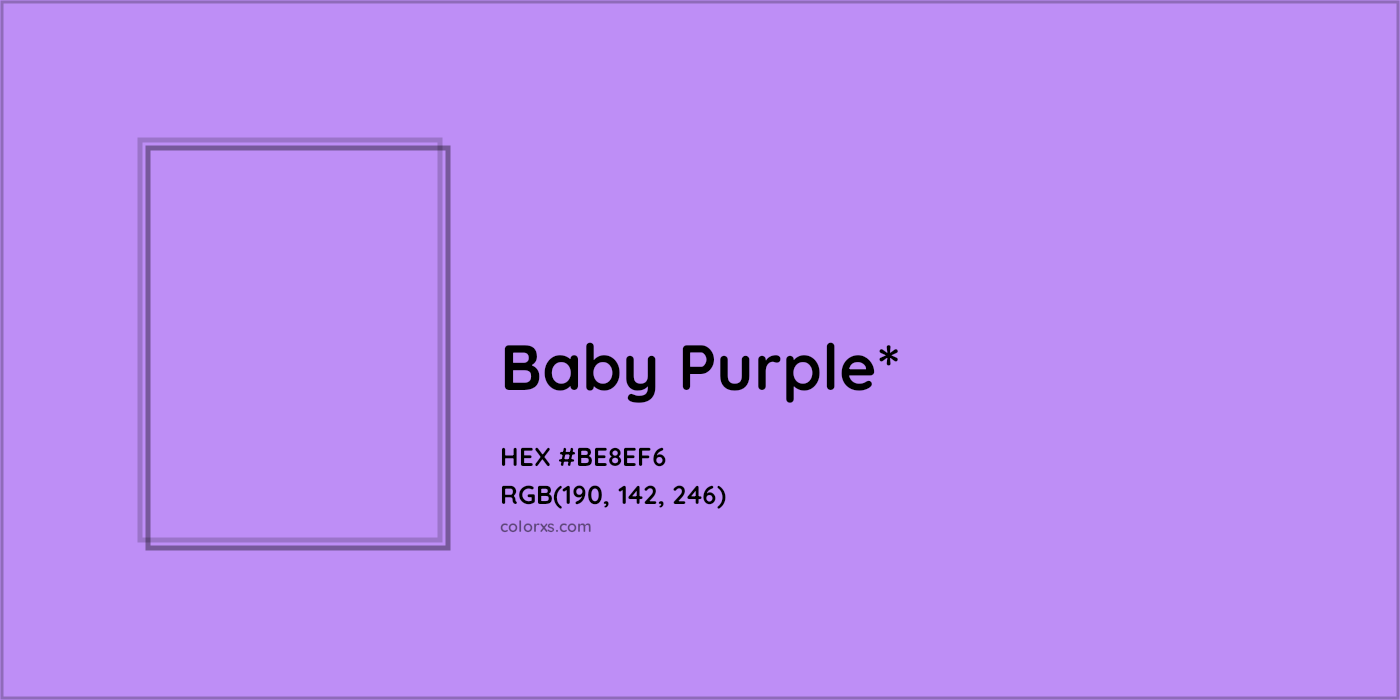 HEX #BE8EF6 Color Name, Color Code, Palettes, Similar Paints, Images