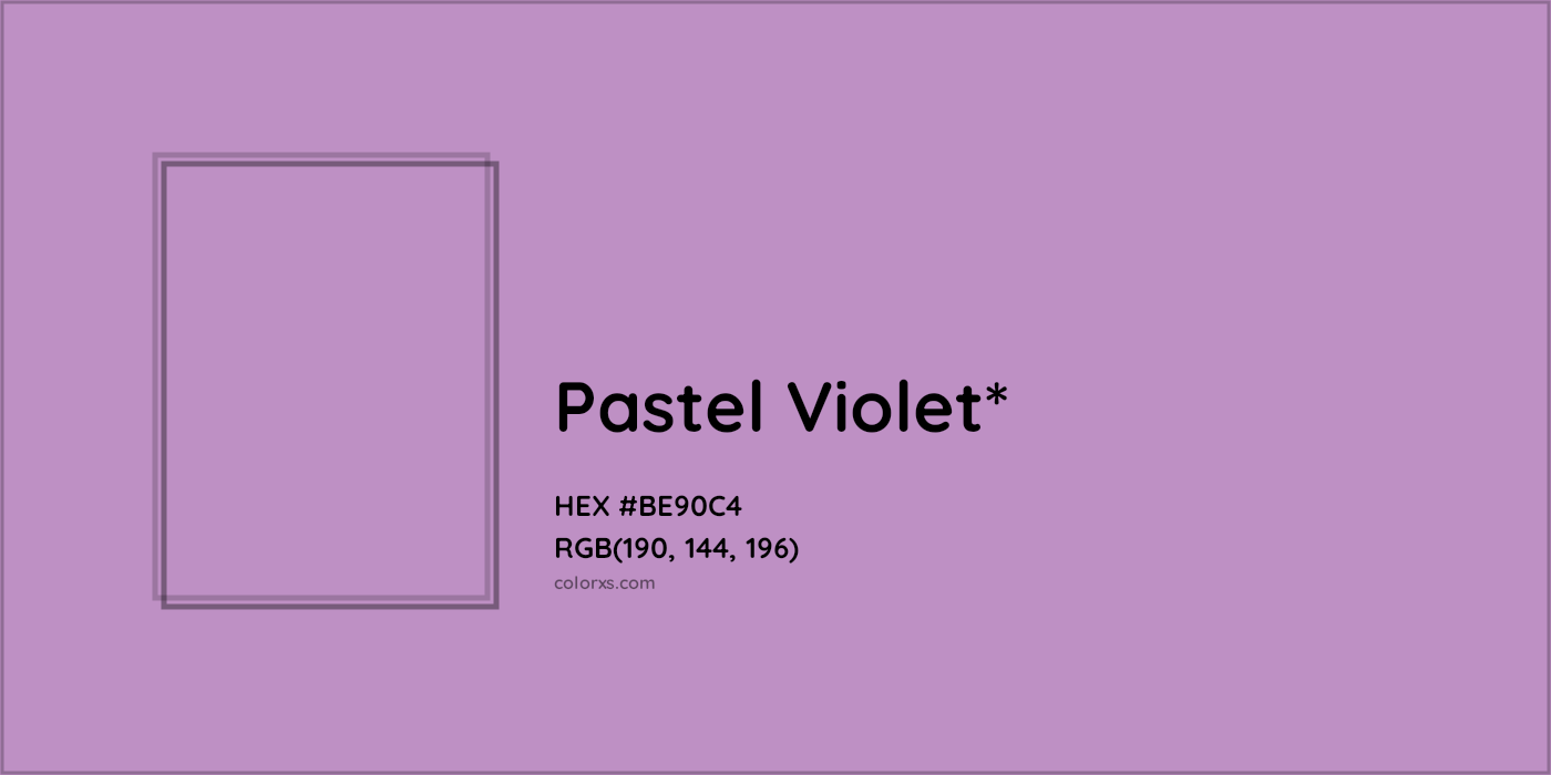 HEX #BE90C4 Color Name, Color Code, Palettes, Similar Paints, Images