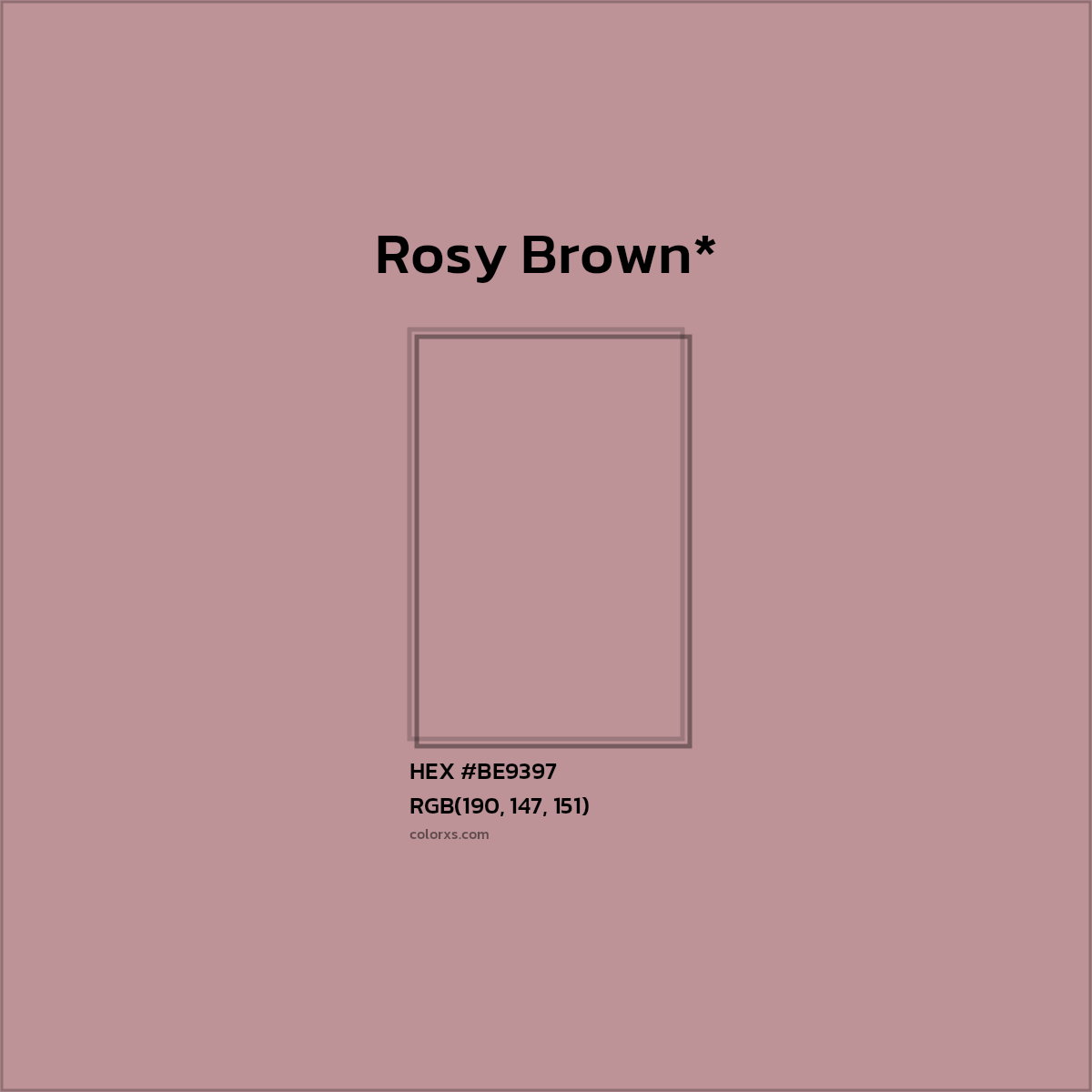 HEX #BE9397 Color Name, Color Code, Palettes, Similar Paints, Images