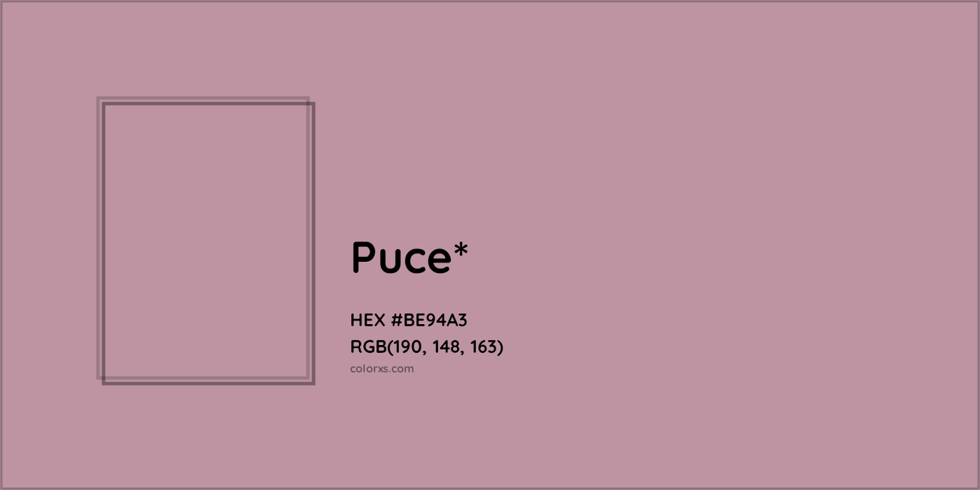 HEX #BE94A3 Color Name, Color Code, Palettes, Similar Paints, Images