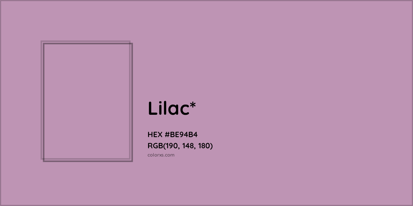 HEX #BE94B4 Color Name, Color Code, Palettes, Similar Paints, Images