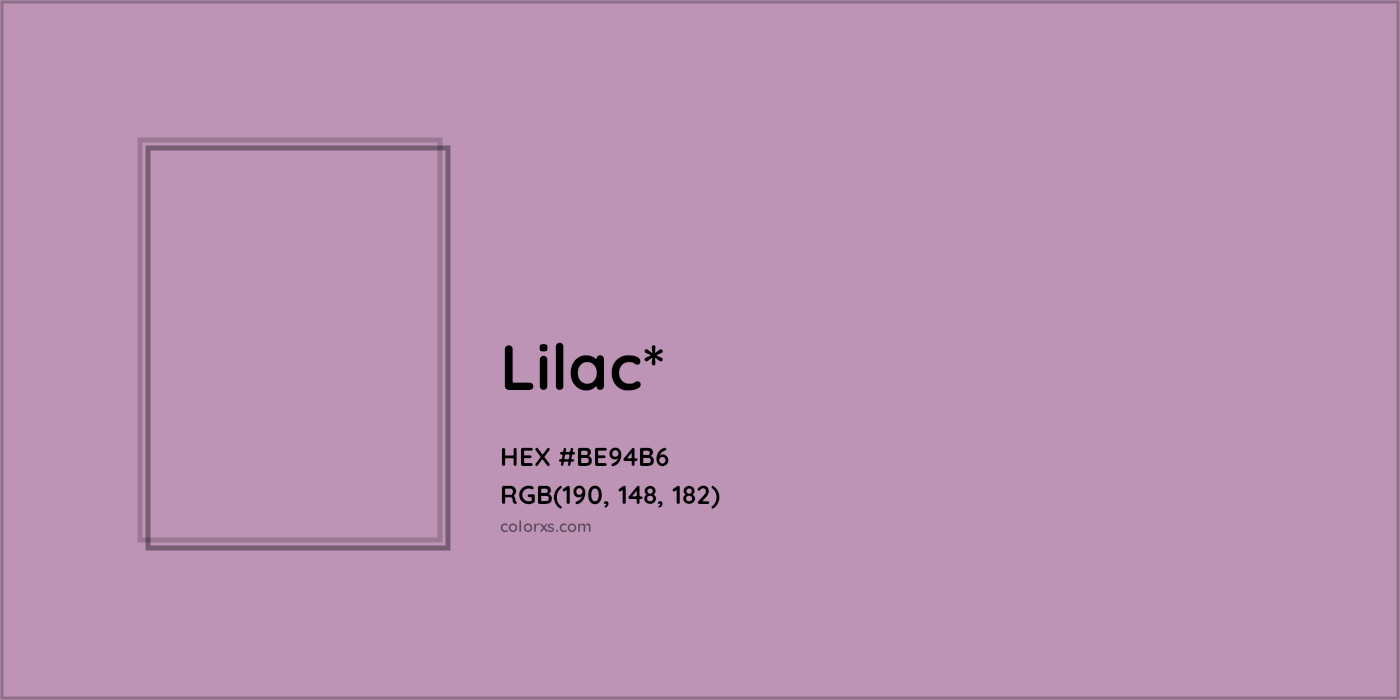 HEX #BE94B6 Color Name, Color Code, Palettes, Similar Paints, Images