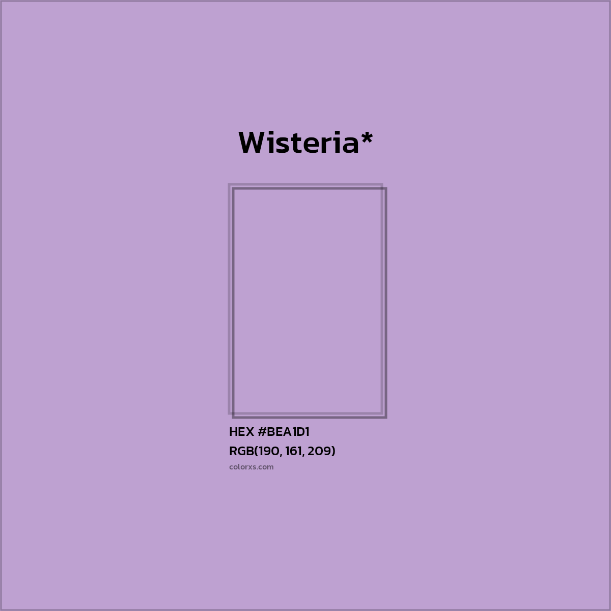 HEX #BEA1D1 Color Name, Color Code, Palettes, Similar Paints, Images