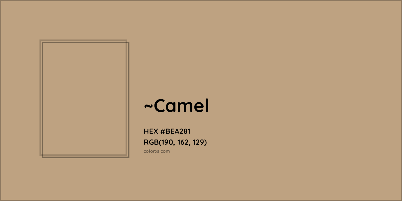 HEX #BEA281 Color Name, Color Code, Palettes, Similar Paints, Images