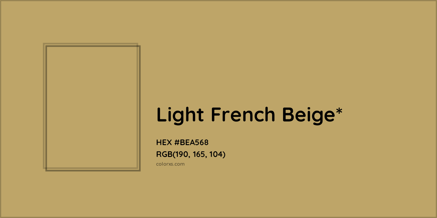 HEX #BEA568 Color Name, Color Code, Palettes, Similar Paints, Images
