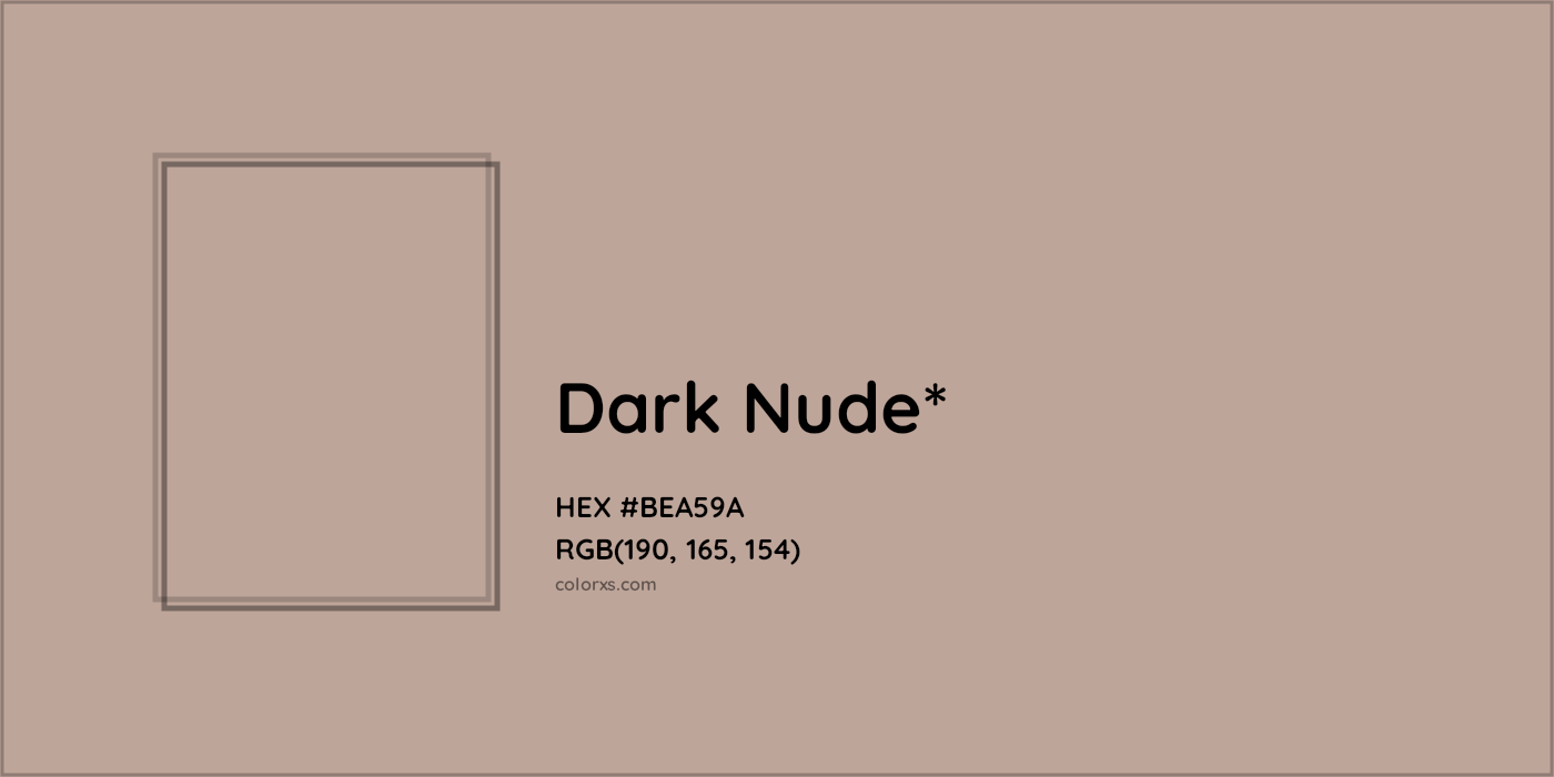 HEX #BEA59A Color Name, Color Code, Palettes, Similar Paints, Images