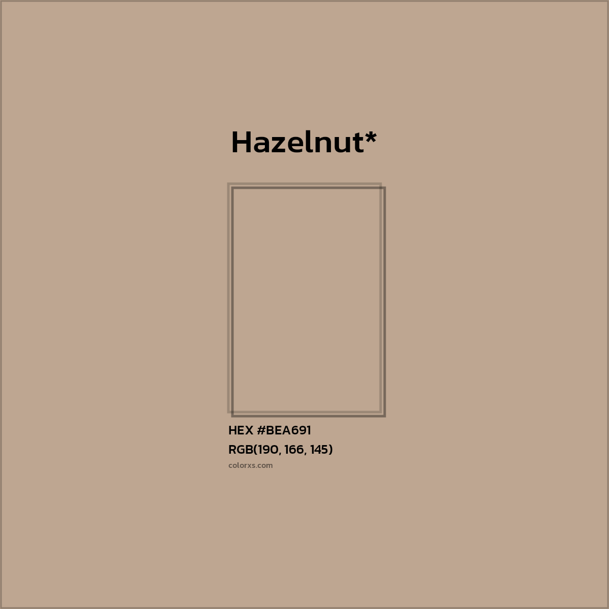 HEX #BEA691 Color Name, Color Code, Palettes, Similar Paints, Images