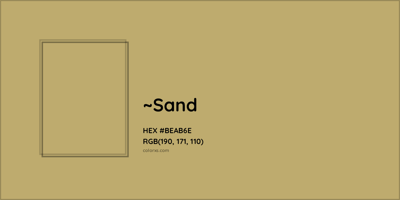 HEX #BEAB6E Color Name, Color Code, Palettes, Similar Paints, Images