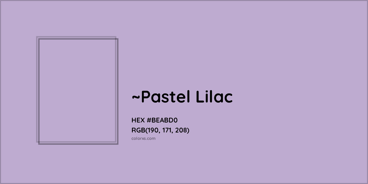 HEX #BEABD0 Color Name, Color Code, Palettes, Similar Paints, Images
