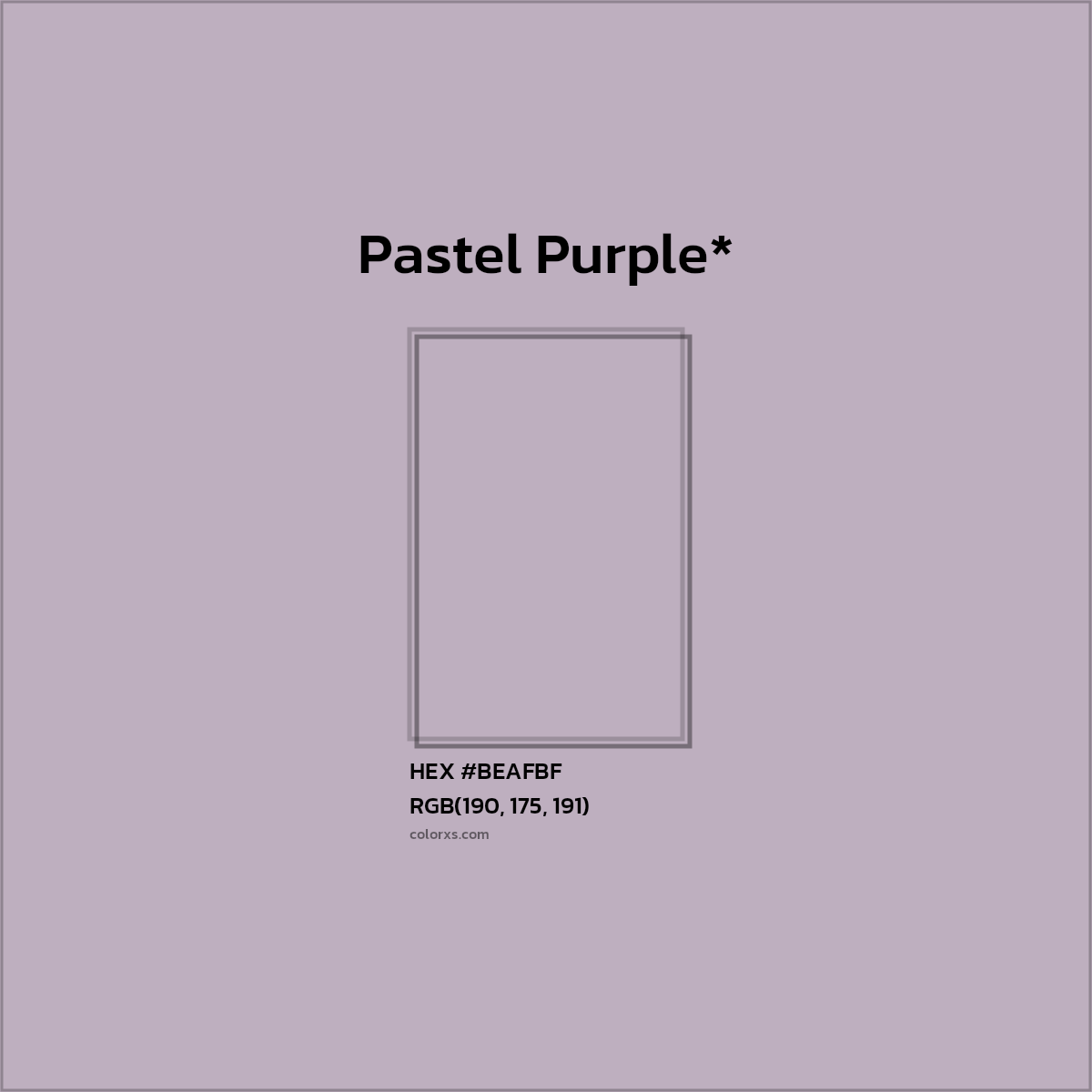 HEX #BEAFBF Color Name, Color Code, Palettes, Similar Paints, Images