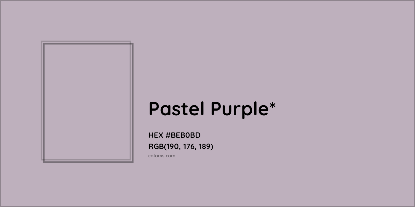 HEX #BEB0BD Color Name, Color Code, Palettes, Similar Paints, Images