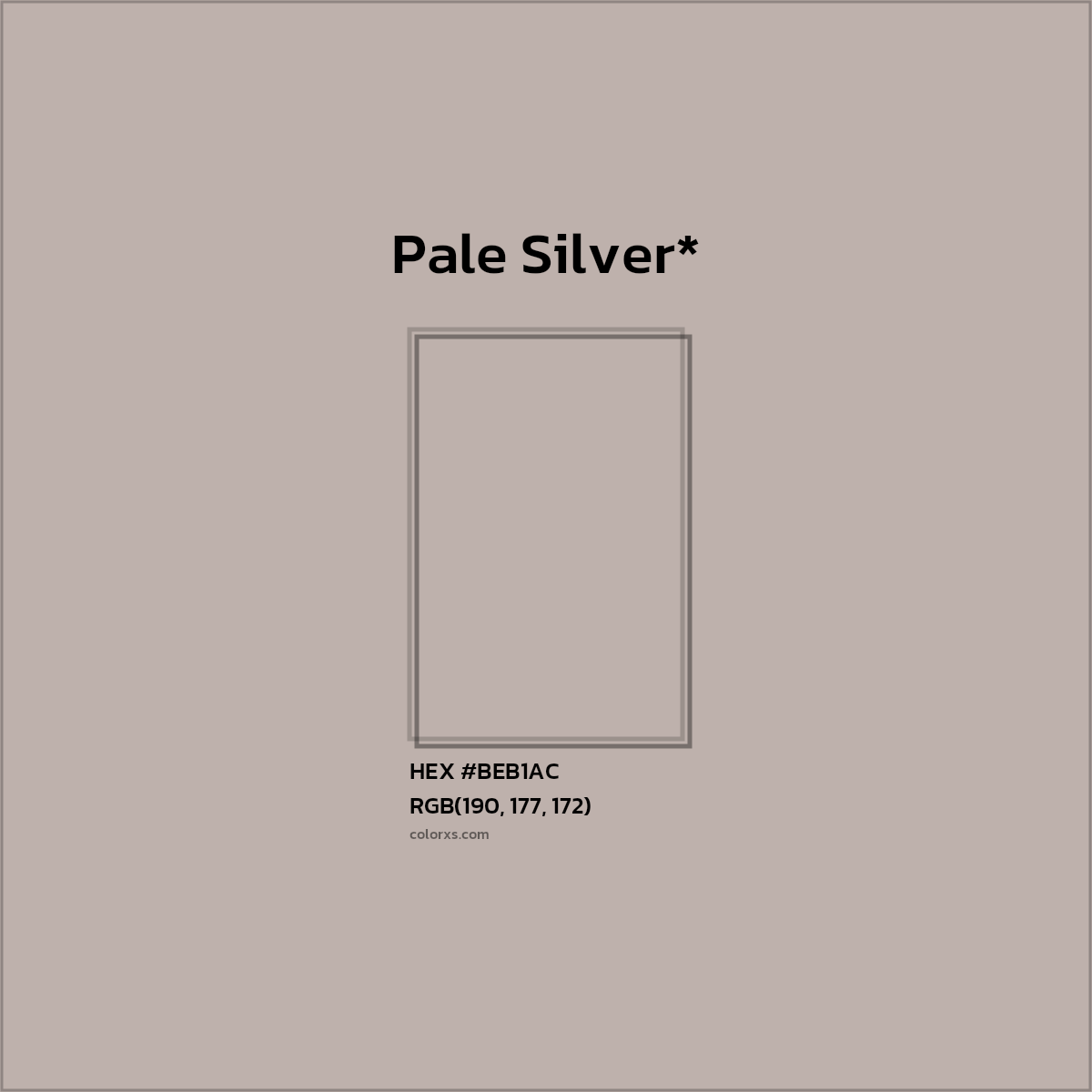 HEX #BEB1AC Color Name, Color Code, Palettes, Similar Paints, Images