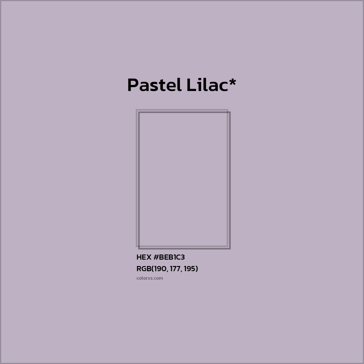HEX #BEB1C3 Color Name, Color Code, Palettes, Similar Paints, Images