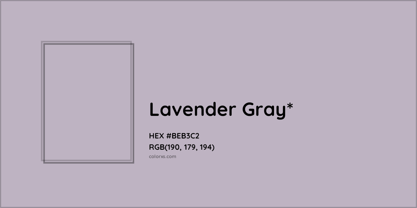 HEX #BEB3C2 Color Name, Color Code, Palettes, Similar Paints, Images
