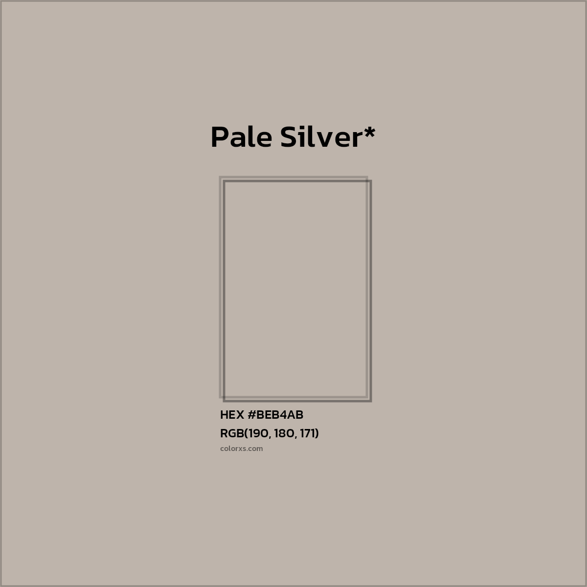 HEX #BEB4AB Color Name, Color Code, Palettes, Similar Paints, Images