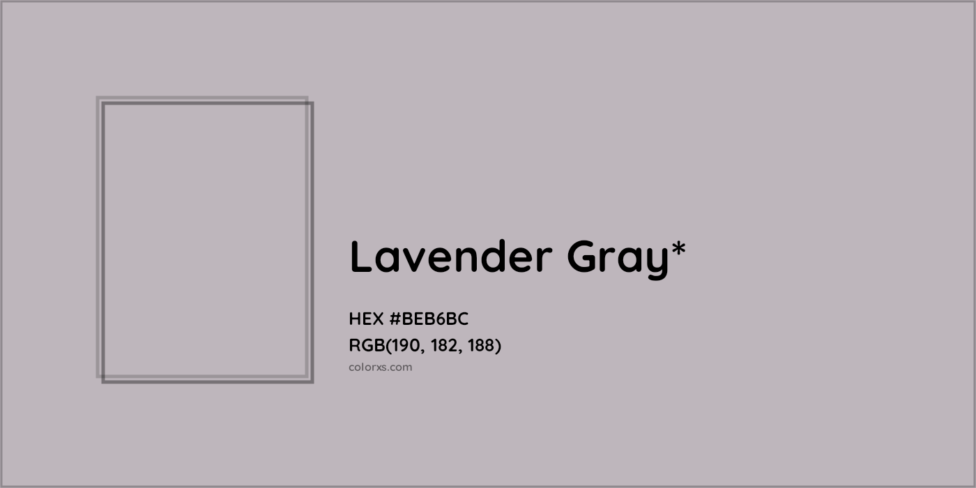 HEX #BEB6BC Color Name, Color Code, Palettes, Similar Paints, Images