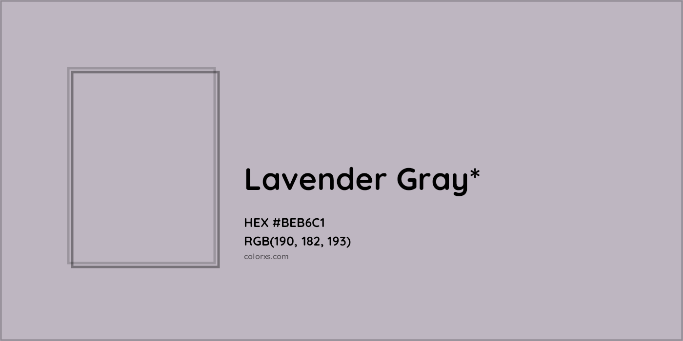 HEX #BEB6C1 Color Name, Color Code, Palettes, Similar Paints, Images