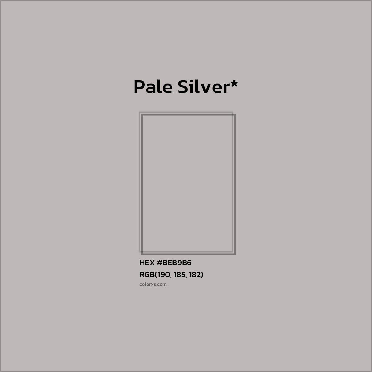HEX #BEB9B6 Color Name, Color Code, Palettes, Similar Paints, Images