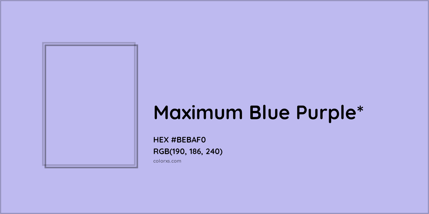 HEX #BEBAF0 Color Name, Color Code, Palettes, Similar Paints, Images