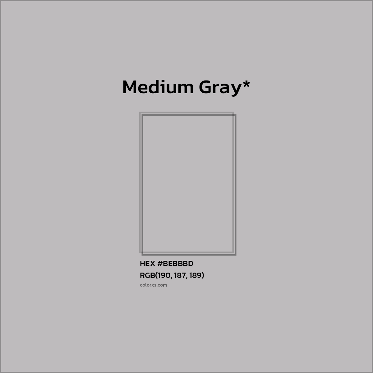 HEX #BEBBBD Color Name, Color Code, Palettes, Similar Paints, Images