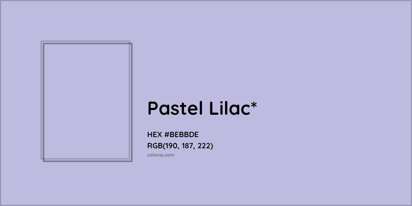HEX #BEBBDE Color Name, Color Code, Palettes, Similar Paints, Images
