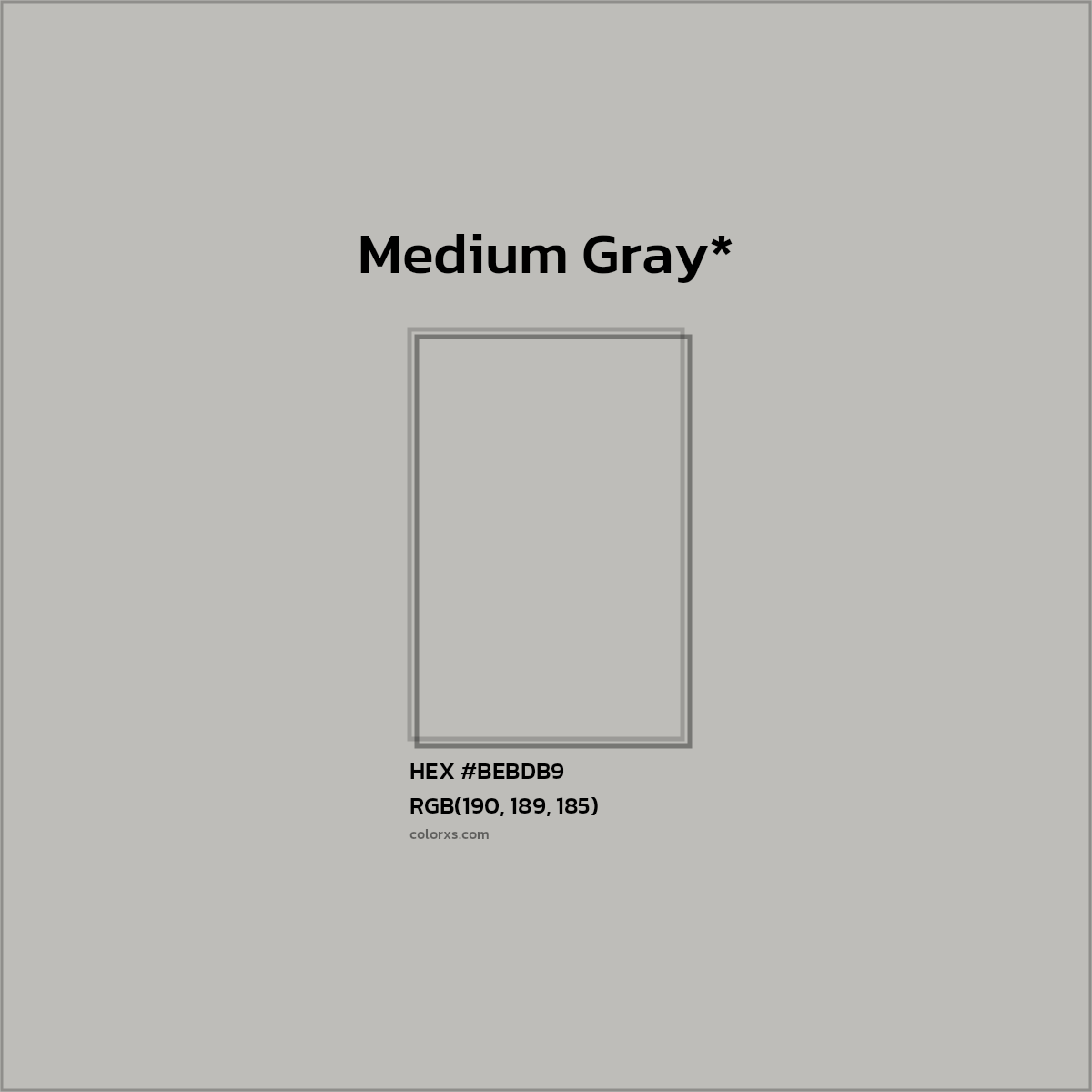 HEX #BEBDB9 Color Name, Color Code, Palettes, Similar Paints, Images