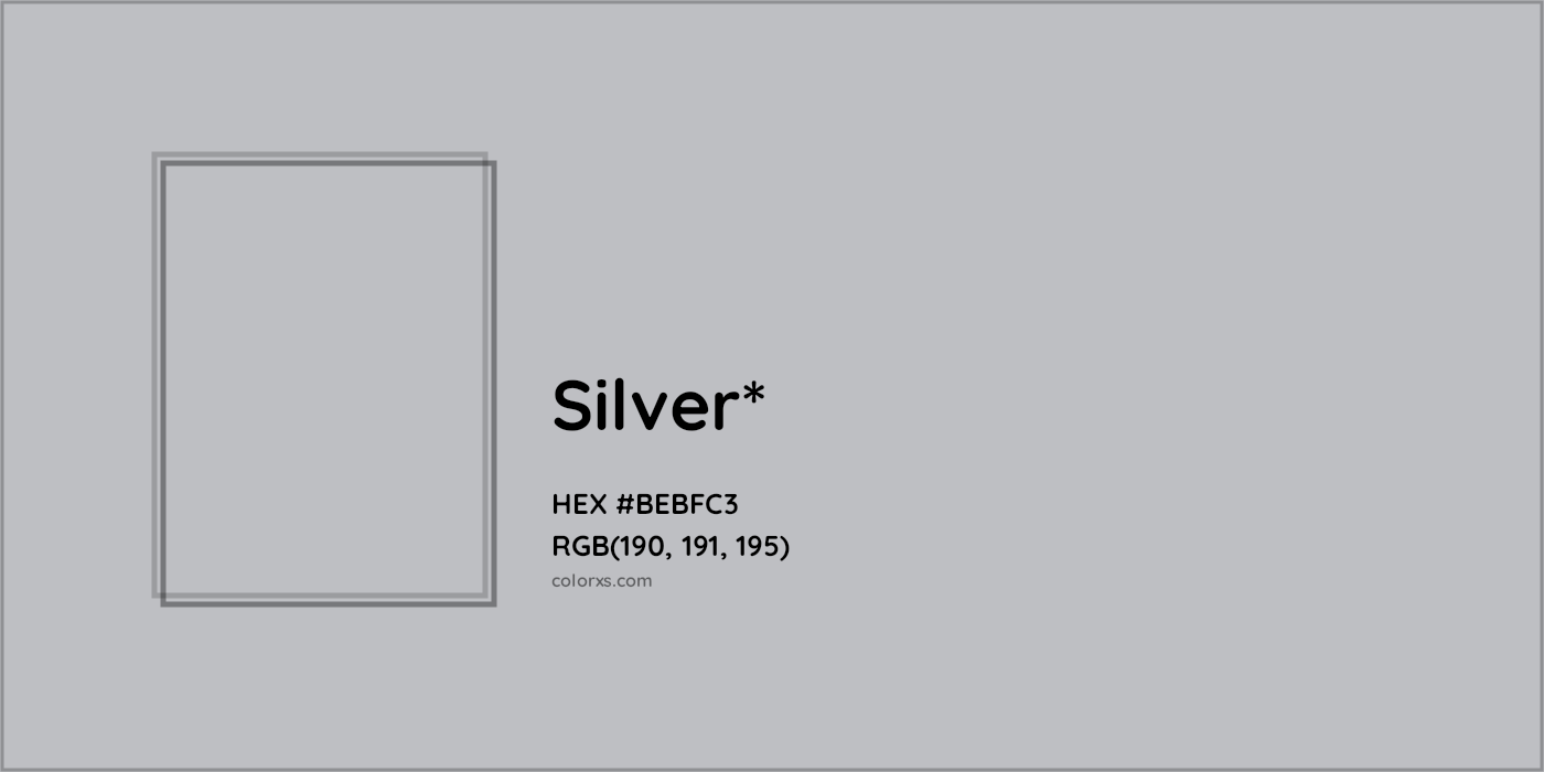HEX #BEBFC3 Color Name, Color Code, Palettes, Similar Paints, Images