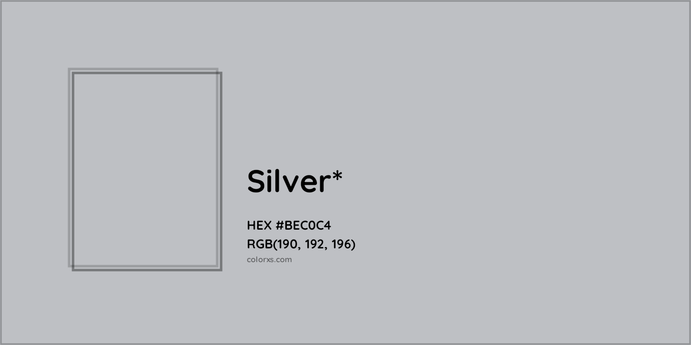 HEX #BEC0C4 Color Name, Color Code, Palettes, Similar Paints, Images