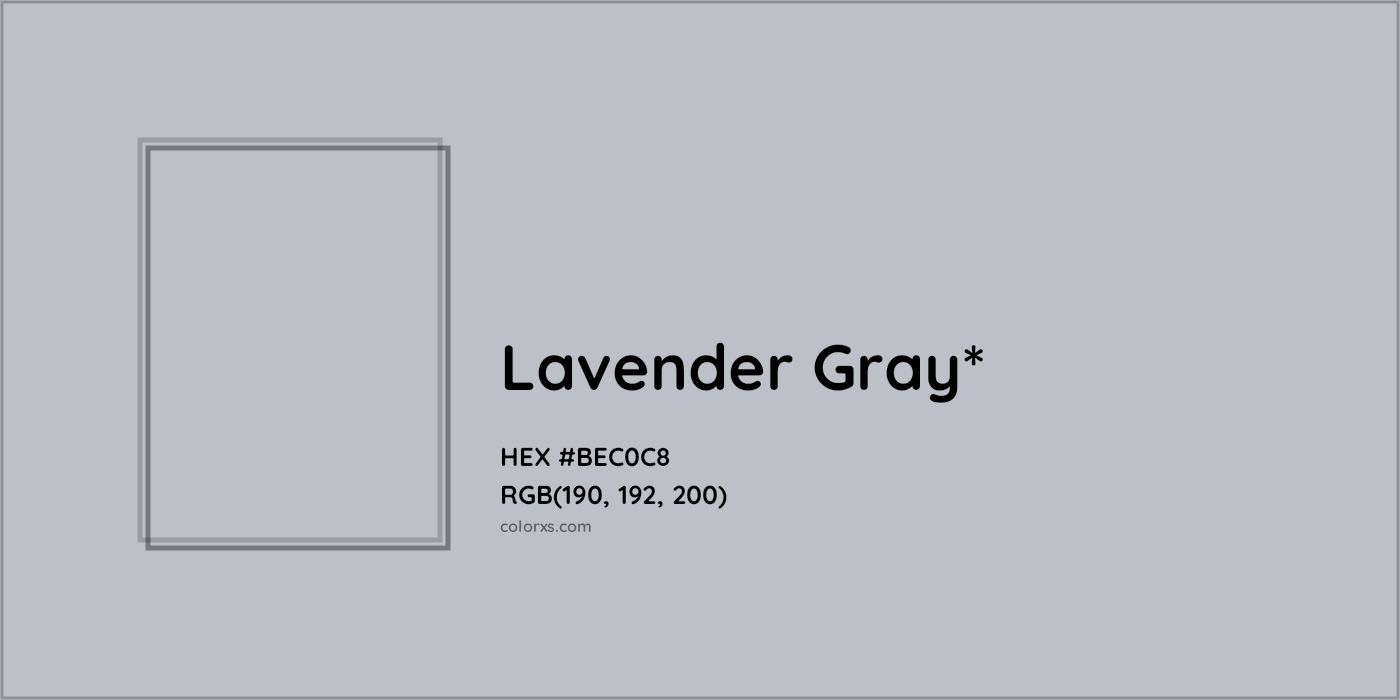HEX #BEC0C8 Color Name, Color Code, Palettes, Similar Paints, Images