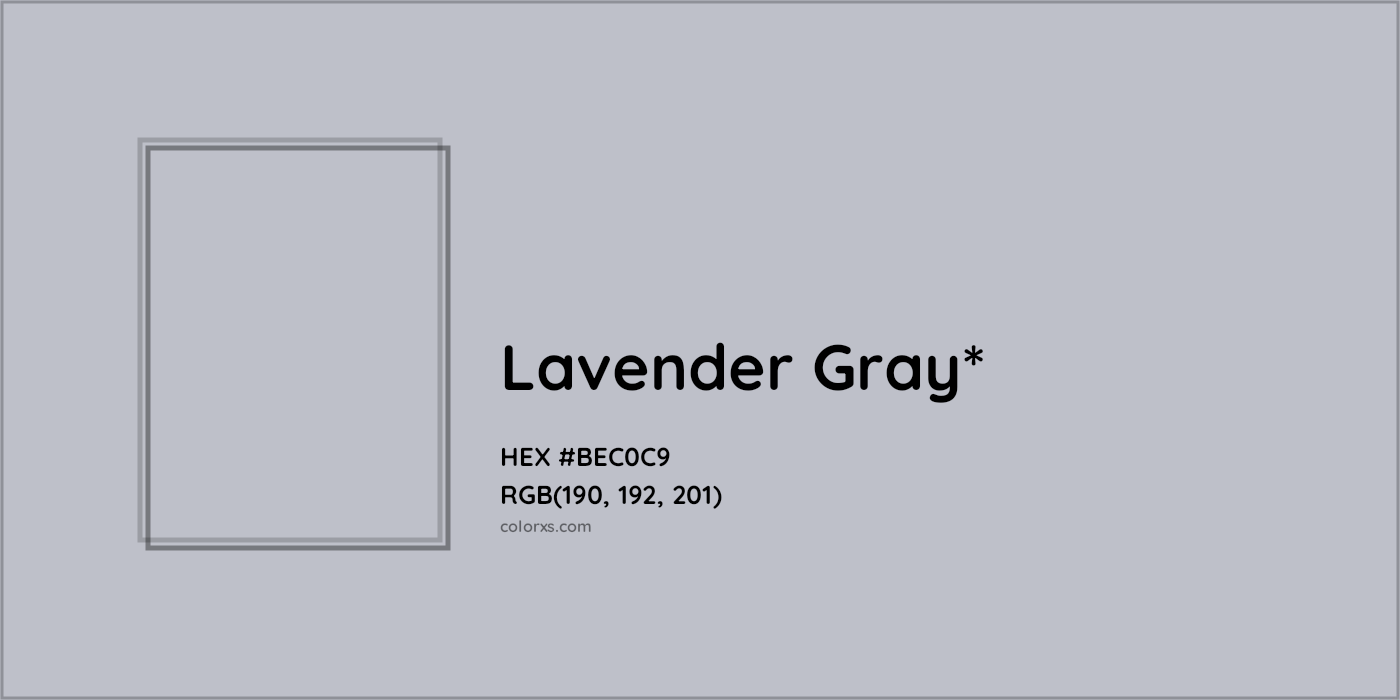HEX #BEC0C9 Color Name, Color Code, Palettes, Similar Paints, Images