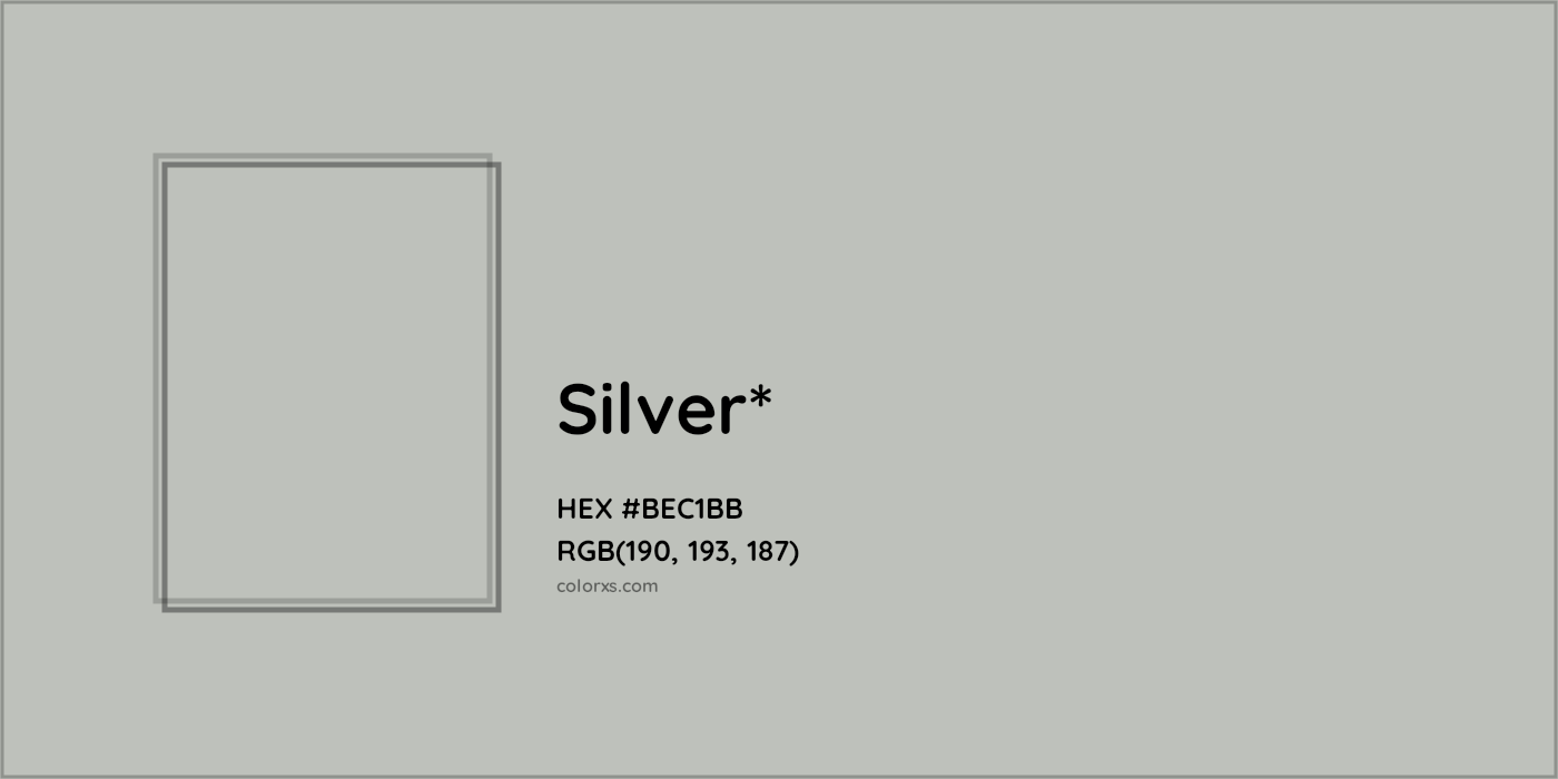 HEX #BEC1BB Color Name, Color Code, Palettes, Similar Paints, Images