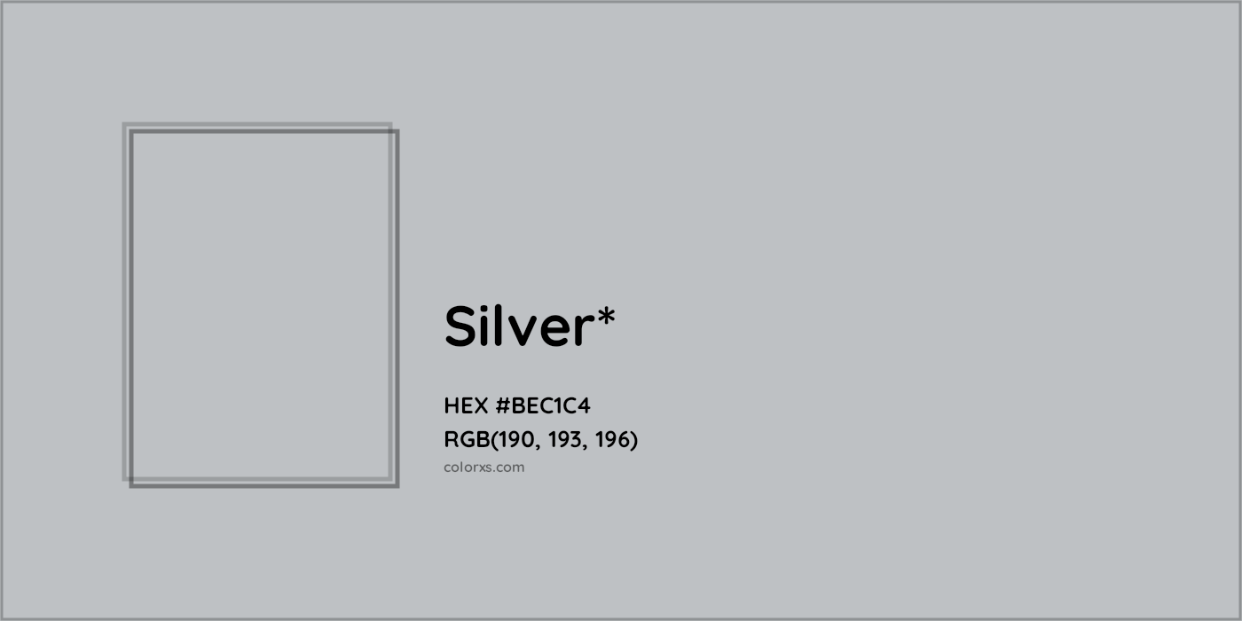 HEX #BEC1C4 Color Name, Color Code, Palettes, Similar Paints, Images