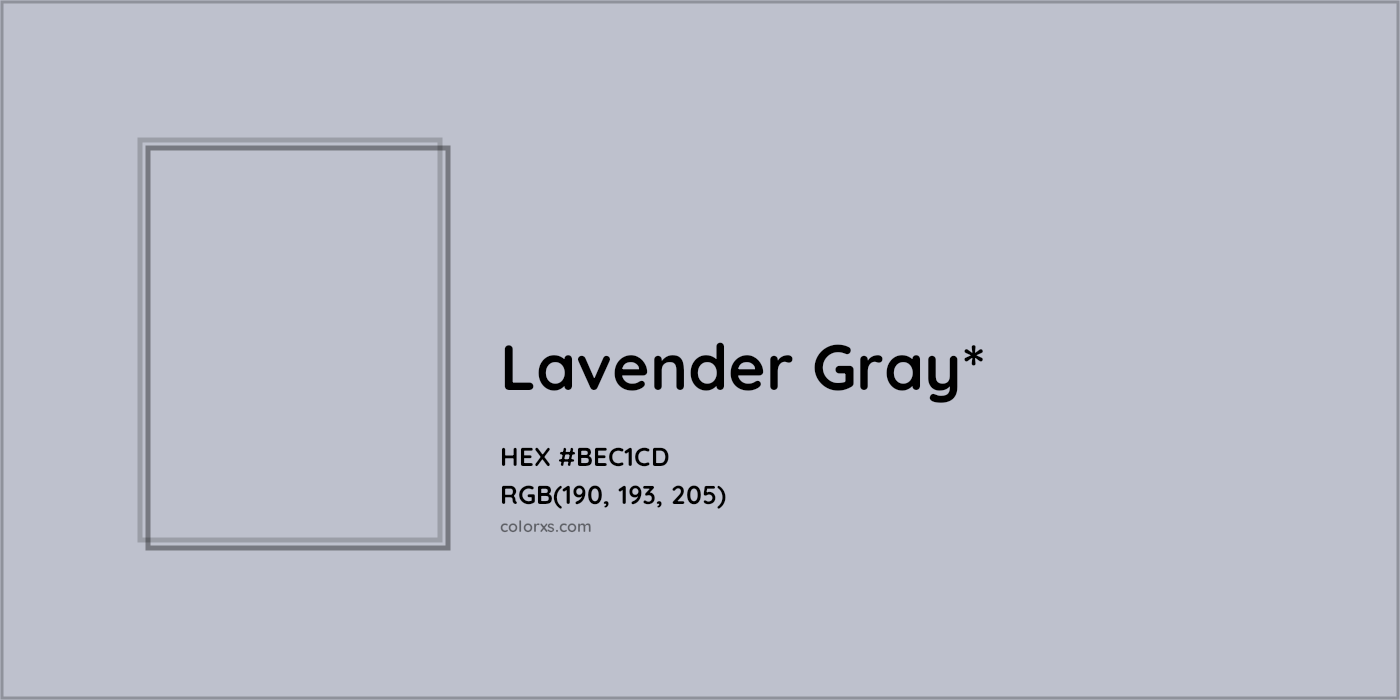 HEX #BEC1CD Color Name, Color Code, Palettes, Similar Paints, Images