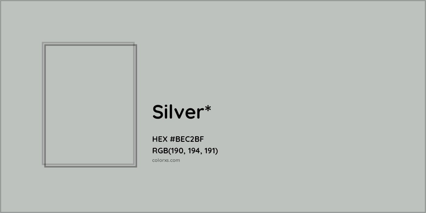 HEX #BEC2BF Color Name, Color Code, Palettes, Similar Paints, Images