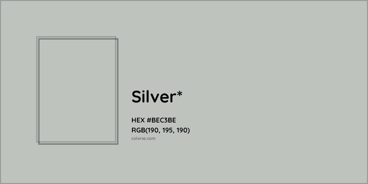 HEX #BEC3BE Color Name, Color Code, Palettes, Similar Paints, Images